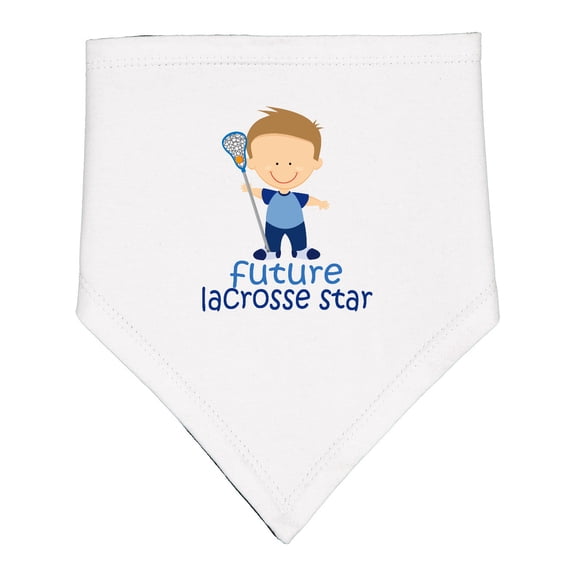 Inktastic Future Lacrosse Star Boy Baby Bandana Bib