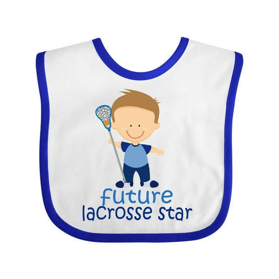 Inktastic Future Lacrosse Star Boy Boys Baby Bib