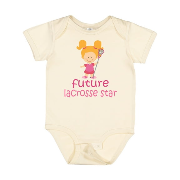 Inktastic Future Lacrosse Star Girl Girls Baby Bodysuit