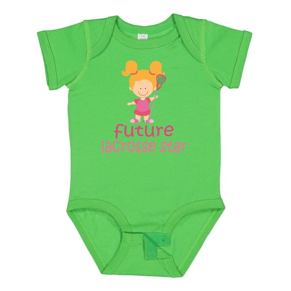Inktastic Future Lacrosse Star Girl Girls Baby Bodysuit