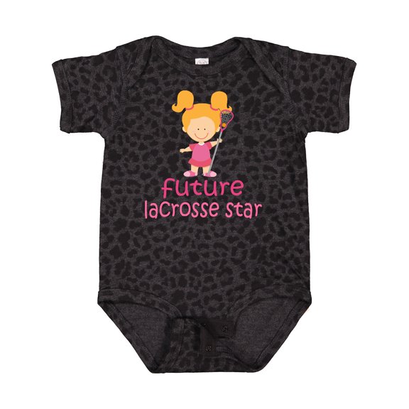 Inktastic Future Lacrosse Star Girl Girls Baby Bodysuit