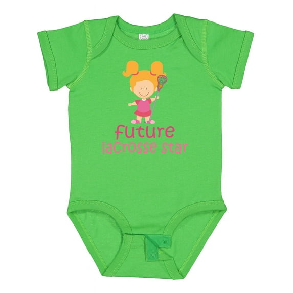 Inktastic Future Lacrosse Star Girl Girls Baby Bodysuit
