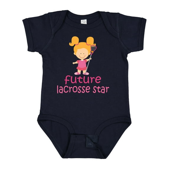 Inktastic Future Lacrosse Star Girl Girls Baby Bodysuit