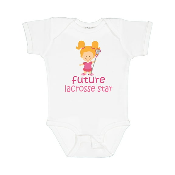 Inktastic Future Lacrosse Star Girl Girls Baby Bodysuit