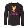 thumbnail image 1 of Inktastic Future Lacrosse Star Girl Long Sleeve Youth T-Shirt, 1 of 5