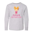thumbnail image 1 of Inktastic Future Lacrosse Star Girl Long Sleeve Youth T-Shirt, 1 of 5