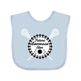 thumbnail image 1 of Inktastic Future Lacrosse Star childs Boys or Girls Baby Bib, 1 of 4