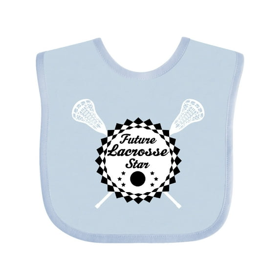 Inktastic Future Lacrosse Star childs Boys or Girls Baby Bib