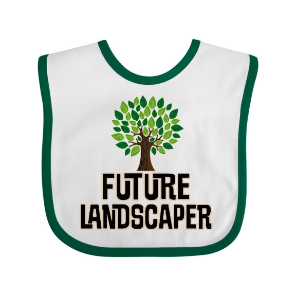 Inktastic Future Landscaper Horticulture Specialist Boys or Girls Baby Bib