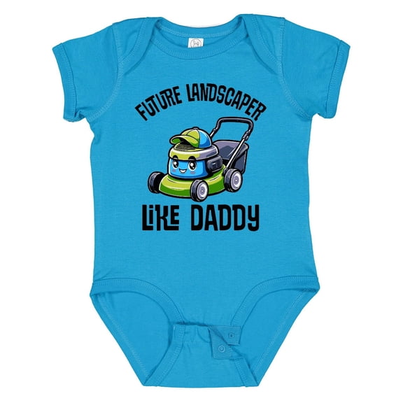 Inktastic Future Landscaper Like Daddy Boys Baby Bodysuit