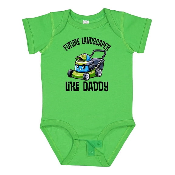 Inktastic Future Landscaper Like Daddy Boys Baby Bodysuit
