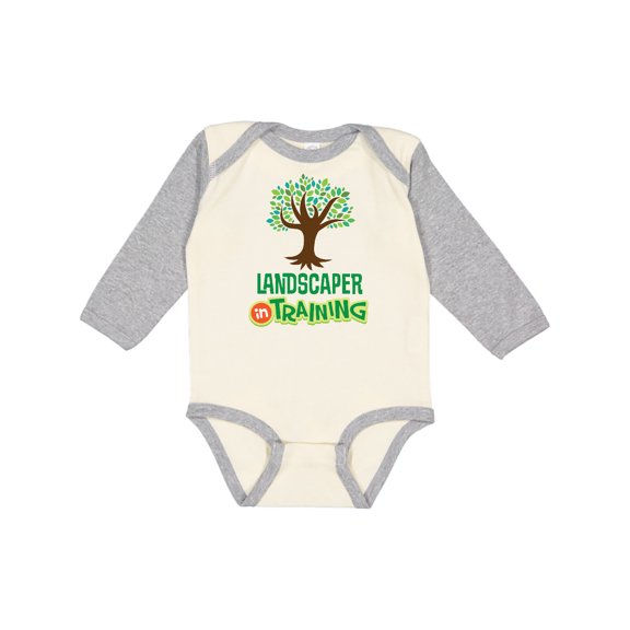 Inktastic Future Landscaper in Training Boys or Girls Long Sleeve Baby Bodysuit