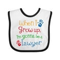 thumbnail image 1 of Inktastic Future Lawyer Boys Girls Attorney Boys or Girls Baby Bib, 1 of 4