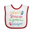 thumbnail image 1 of Inktastic Future Lawyer Boys Girls Attorney Boys or Girls Baby Bib, 1 of 4