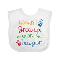 Inktastic Future Lawyer Boys Girls Attorney Boys or Girls Baby Bib