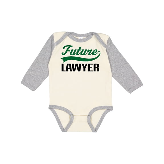 Inktastic Future Lawyer Boys or Girls Long Sleeve Baby Bodysuit