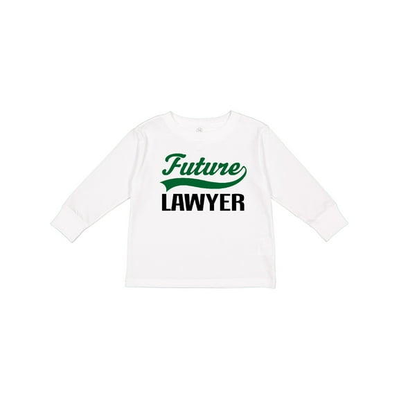 Inktastic Future Lawyer Boys or Girls Long Sleeve Toddler T-Shirt