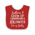 thumbnail image 1 of Inktastic Future Lawyer Like Daddy Boys or Girls Baby Bib, 1 of 4