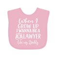 thumbnail image 1 of Inktastic Future Lawyer Like Daddy Boys or Girls Baby Bib, 1 of 4