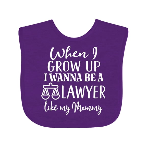 Inktastic Future Lawyer Like Mommy Boys or Girls Baby Bib