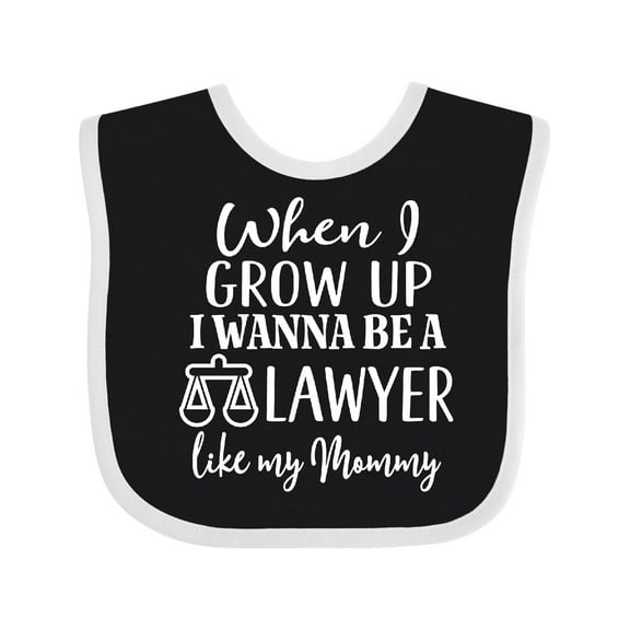 Inktastic Future Lawyer Like Mommy Boys or Girls Baby Bib