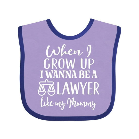 Inktastic Future Lawyer Like Mommy Boys or Girls Baby Bib
