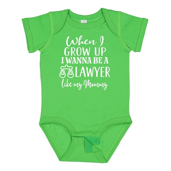 Inktastic Future Lawyer Like Mommy Boys or Girls Baby Bodysuit