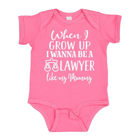 Inktastic Future Lawyer Like Mommy Boys or Girls Baby Bodysuit