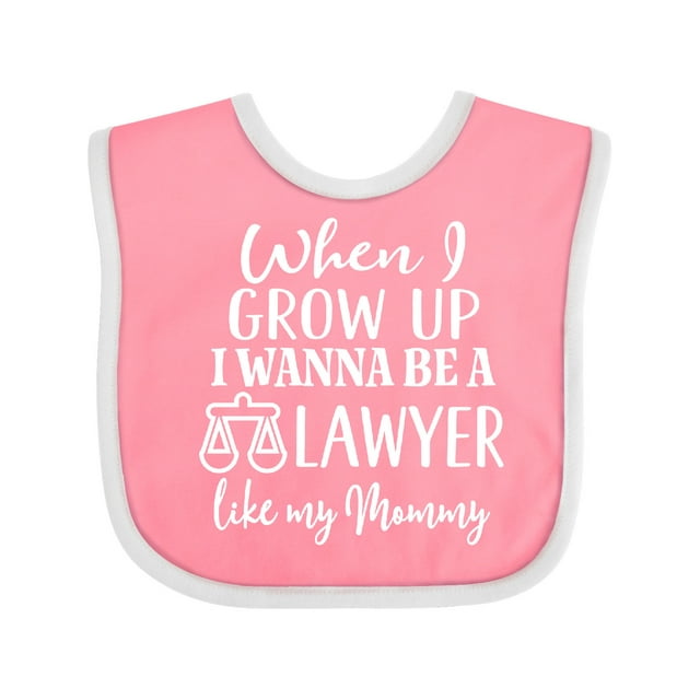 Inktastic Future Lawyer Like Mommy Gift Baby Boy or Baby Girl Bib