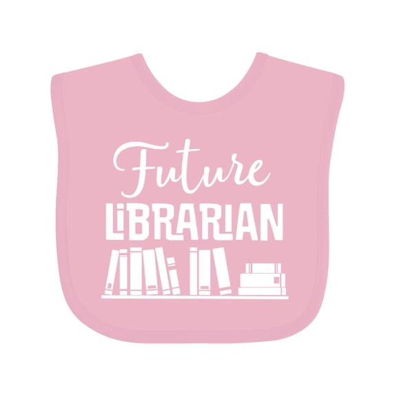 Inktastic Future Librarian Childs Library Boys or Girls Baby Bib