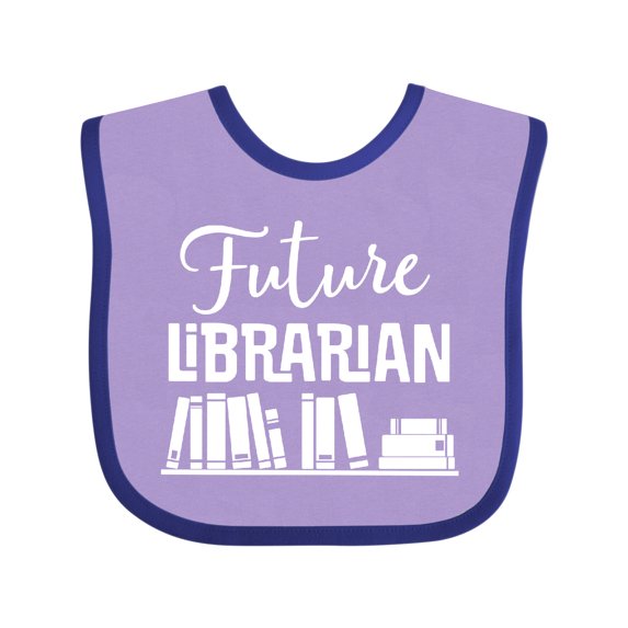 Inktastic Future Librarian Childs Library Boys or Girls Baby Bib