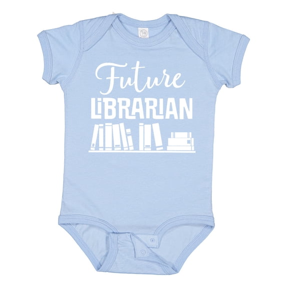 Inktastic Future Librarian Childs Library Boys or Girls Baby Bodysuit