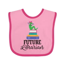 Inktastic Future Librarian Girls Reading Job Girls Baby Bib