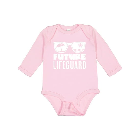 Inktastic Future Lifeguard Sunglasses Boys or Girls Long Sleeve Baby Bodysuit