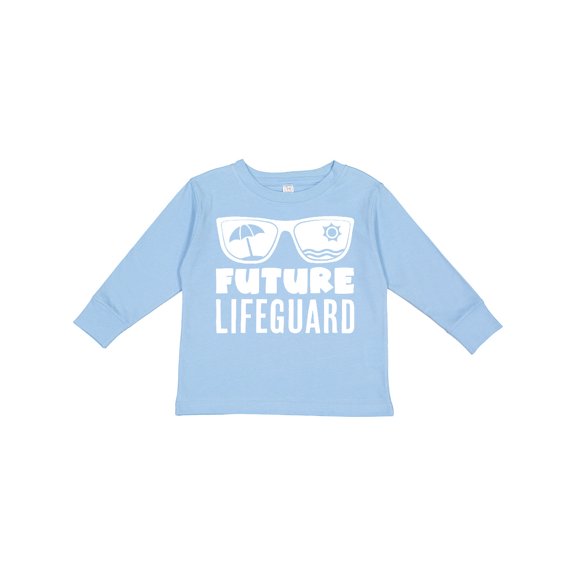 Inktastic Future Lifeguard Sunglasses Boys or Girls Long Sleeve Toddler T-Shirt