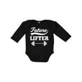 thumbnail image 1 of Inktastic Future Lifter Weightlifting Boys Long Sleeve Baby Bodysuit, 1 of 5
