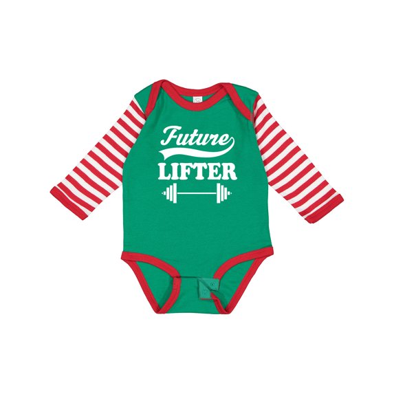 Inktastic Future Lifter Weightlifting Boys Long Sleeve Baby Bodysuit