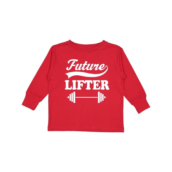 Inktastic Future Lifter Weightlifting Boys Long Sleeve Toddler T-Shirt