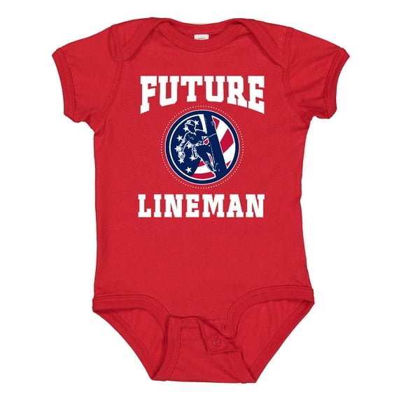 Inktastic Future Lineman Boys Baby Bodysuit