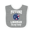 thumbnail image 1 of Inktastic Future Lineman Like Daddy Boys Baby Bib, 1 of 4