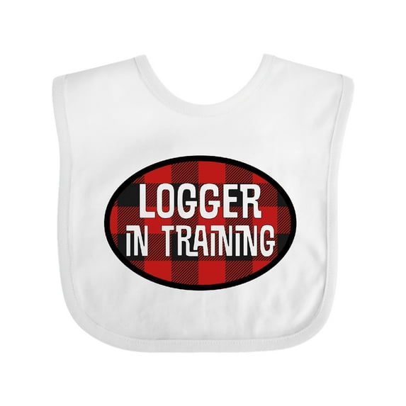 Inktastic Future Logger in Training Boys Baby Bib