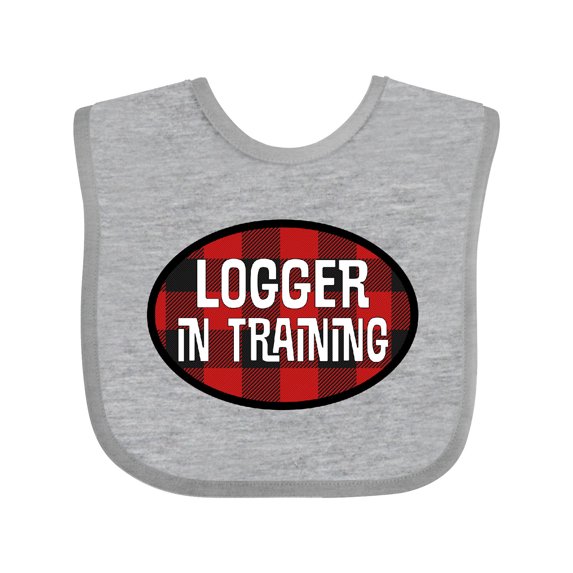 Inktastic Future Logger in Training Boys Baby Bib