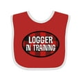 thumbnail image 1 of Inktastic Future Logger in Training Boys Baby Bib, 1 of 4