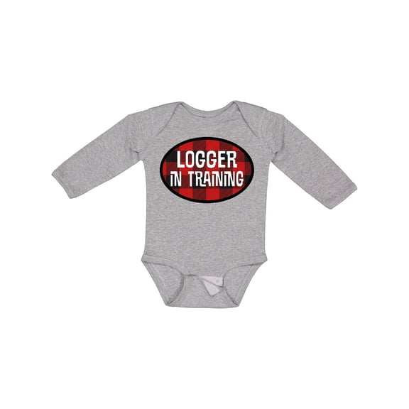 Inktastic Future Logger in Training Boys Long Sleeve Baby Bodysuit