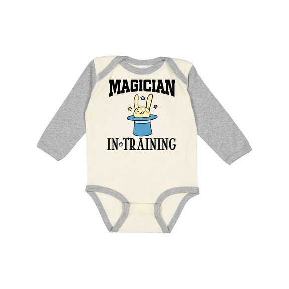 Inktastic Future Magician in Training Boys Long Sleeve Baby Bodysuit