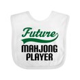 thumbnail image 1 of Inktastic Future Mahjong Player Boys Baby Bib, 1 of 4