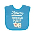 thumbnail image 1 of Inktastic Future Mahjong Player Boys or Girls Baby Bib, 1 of 4