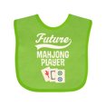thumbnail image 1 of Inktastic Future Mahjong Player Boys or Girls Baby Bib, 1 of 4