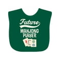 thumbnail image 1 of Inktastic Future Mahjong Player Boys or Girls Baby Bib, 1 of 4