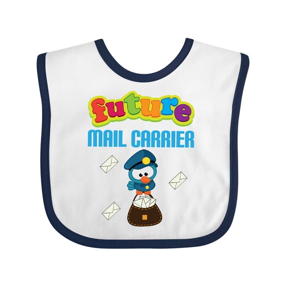 Inktastic Future Mail Carrier Cute Postal Worker Boys or Girls Baby Bib